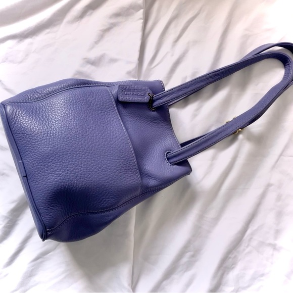 RARE Coach Vintage Sonoma Purple Periwinkle Leather Bag - Picture 10 of 15